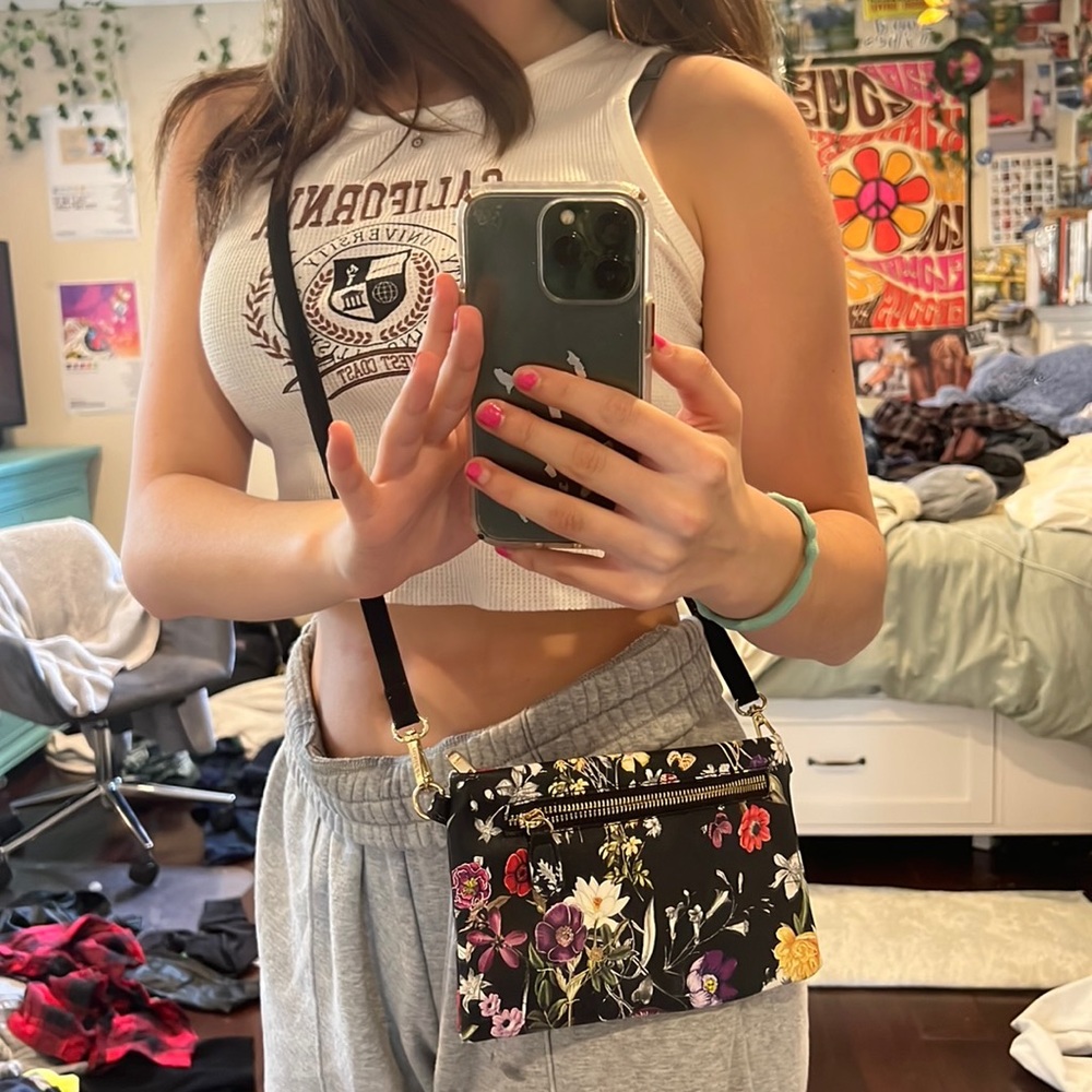 Cute crossbody floral bag
